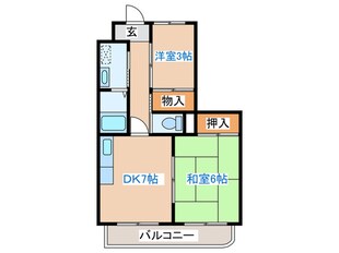 ワンカントリーマンションの物件間取画像